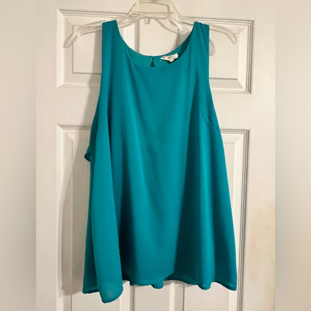 Teal dressy tank